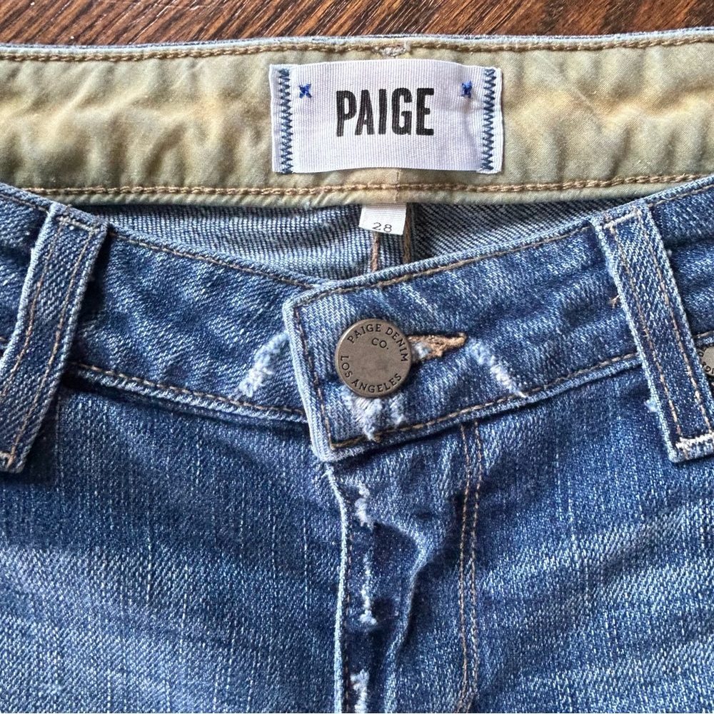 Paige Lowrise Skyline Ankle Peg Jeans 28